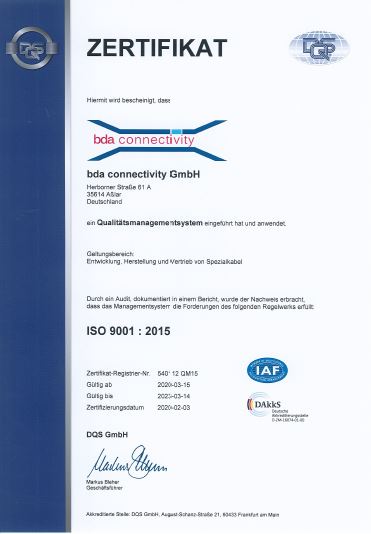 Certificat ISO 2020
